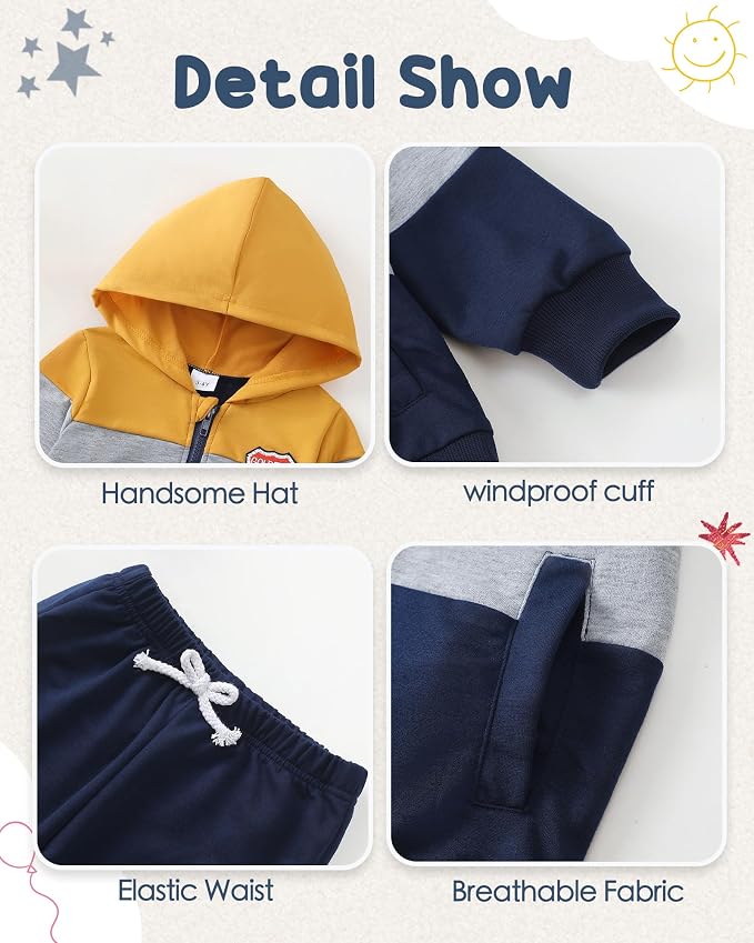 NZRVAWS Baby Boy Clothes Toddler Boy Outfit 2 3 4T 6 12 18 24 Month Fall Winter - Image 5