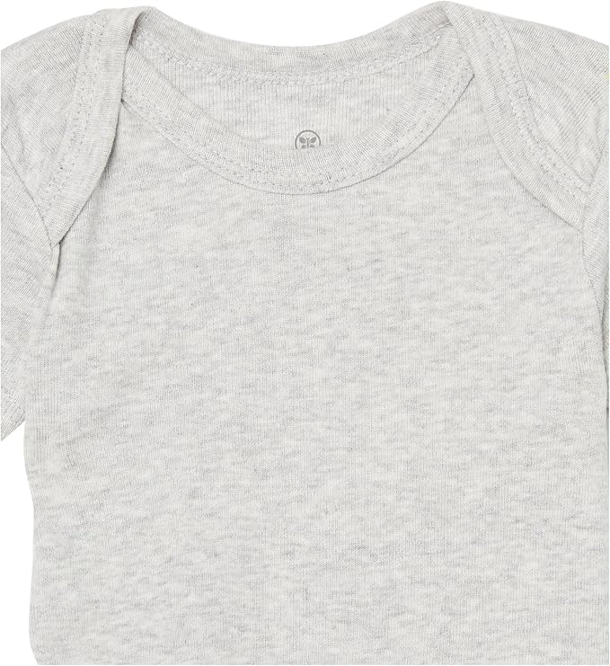 HonestBaby 5-pack Short Sleeve Bodysuits One-piece 100% Organic Cotton - Image 4