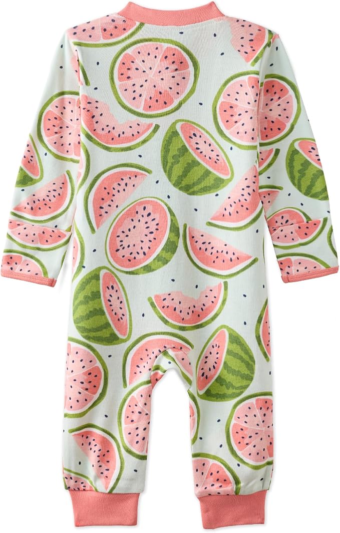 Butterblu Shadow Sleep & Play 100% Cotton Footless Two Way Zip Front PJs - Image 3