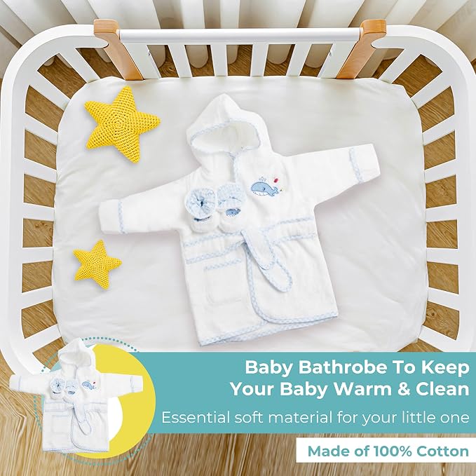 Spasilk 100% Cotton Hooded Terry Bathrobe - Image 5