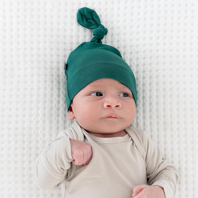 KYTE BABY Unisex Bamboo Rayon Baby Beanie Soft Knotted Cap - Image 2