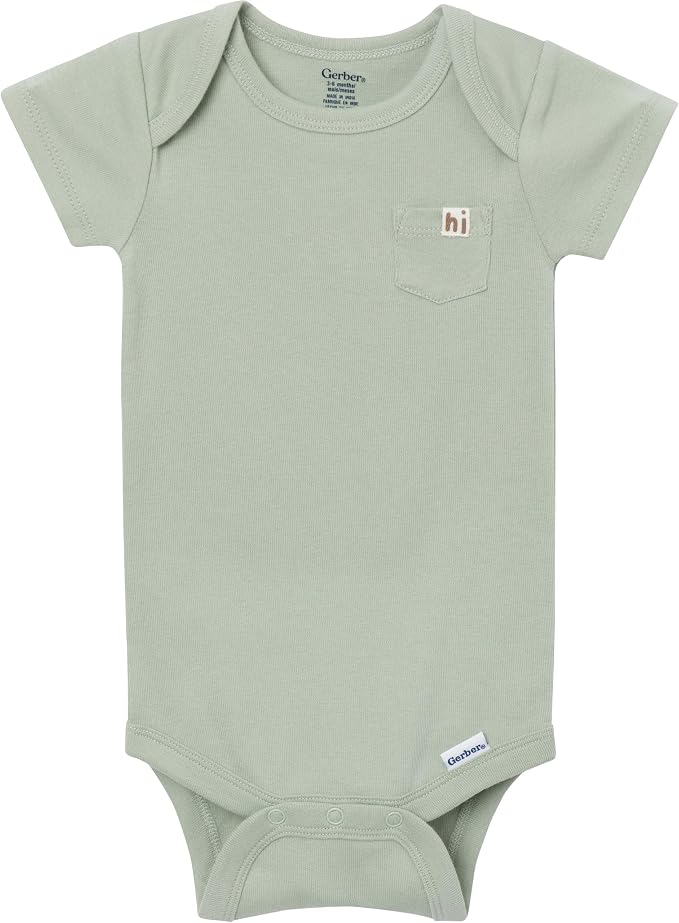 Gerber Baby Girls 4-Pack Short Sleeve Onesies Bodysuits - Image 6