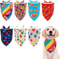 7 PCS Medium Football Dog Bandanas Hemming Seam Edge Dog Bandana by Bestwishforyou