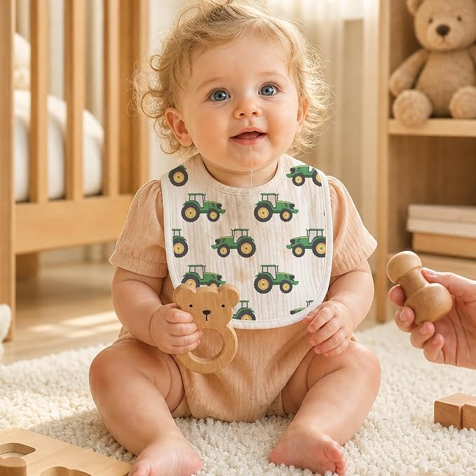 Baby Bibs for Baby Boys Girls 6-Pack - Image 7