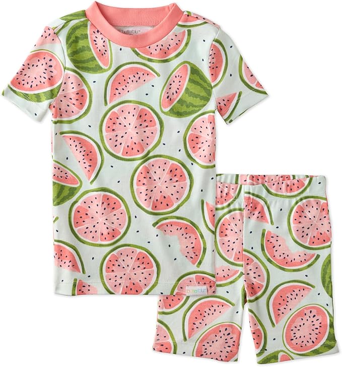 Butterblu Shade Snug-fit 2-Piece Short Sleeve PJs 100% Organic Cotton by Butterblu