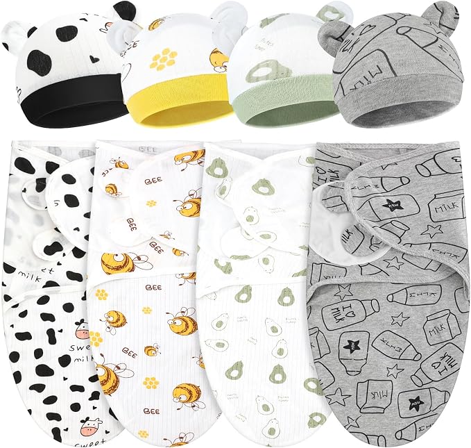 Buryeah 4 Pack Swaddle Blanket Wrap by Buryeah