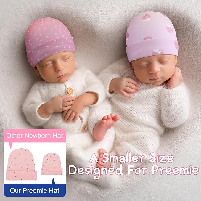 Newcotte 6 Preemie Hats - Image 4