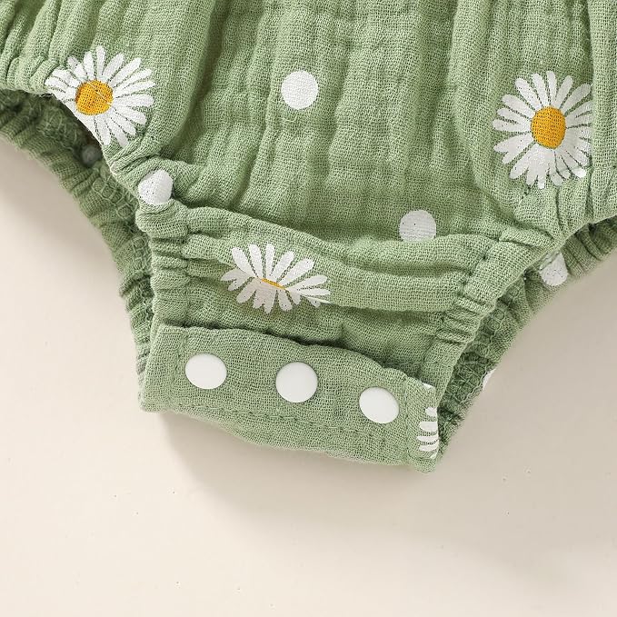 YOUNGER TREE Baby girl Romper Infant Summer Clothes Ruffle Sleeveless One Piece - Image 6