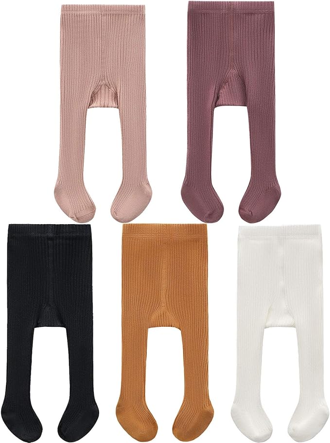 CECORC Baby Girls Tights Toddler Cable Knit Leggings Thick Cotton Infant Stockings Pantyhose 1-10T