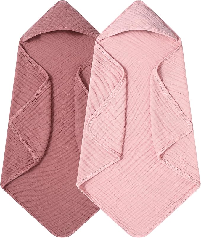 Muslin Hooded Baby Towels Baby Bath Towel by Unknown
