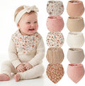 Tunnkit Muslin Baby Bibs, 10 Pack Bandana Bibs, Triangular Bibs | Extra by Tunnkit