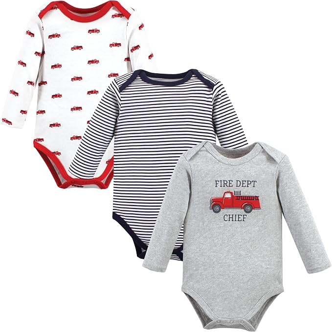 Hudson Baby baby-boys Cotton Long-sleeve Bodysuits 3-pack by HudsonBaby