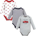 Hudson Baby baby-boys Cotton Long-sleeve Bodysuits 3-pack by HudsonBaby