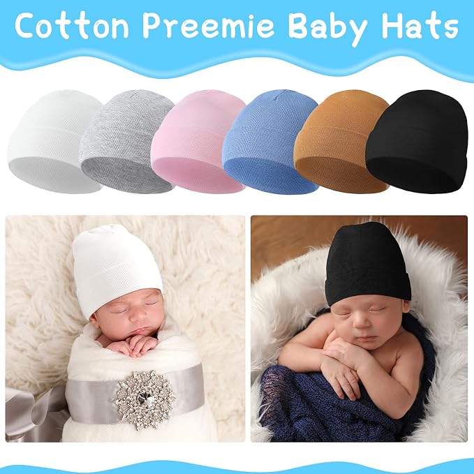Newcotte 6 Preemie Hats - Image 6