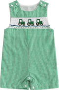 Newborn Baby Boys Sleeveless Seersucker Romper One Piece Straps Overalls by Arvbitana