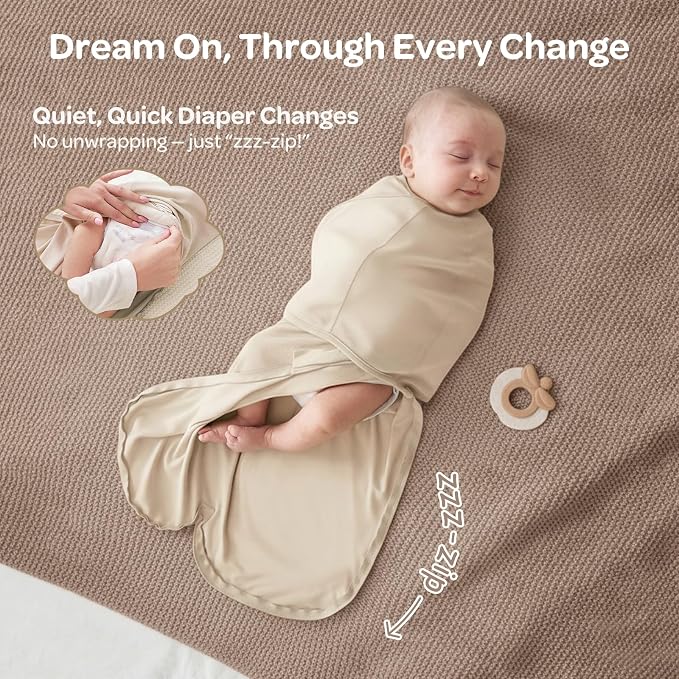 Momcozy Swaddles for Newborns, Quiet Fastener Swaddle for Infant 0-3 Months | - Image 5