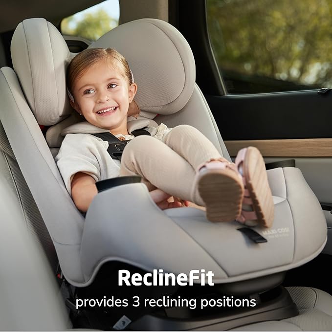 Maxi-COSI Pria All-in-One Convertible Car Seat, Infant to Toddler Car Seat, Easy-Install Harness, Machine-Washable Cover, 5-100 lbs, Sea Shadow