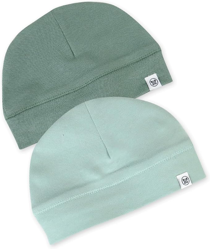 HonestBaby Baby Multipack Baby Caps Newborn Hats 100% Organic Cotton by HonestBaby
