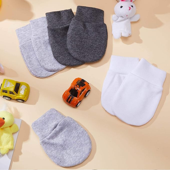 Geyoga 6 Pairs Baby Mittens Newborn No Scratch Gloves Infant | Anti Scratch - Image 4