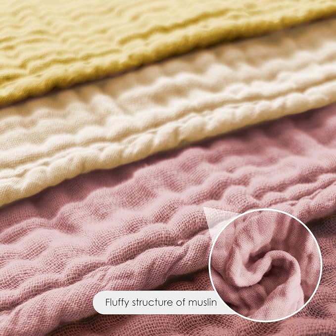 12 Pack Muslin Burp Cloths - Image 5