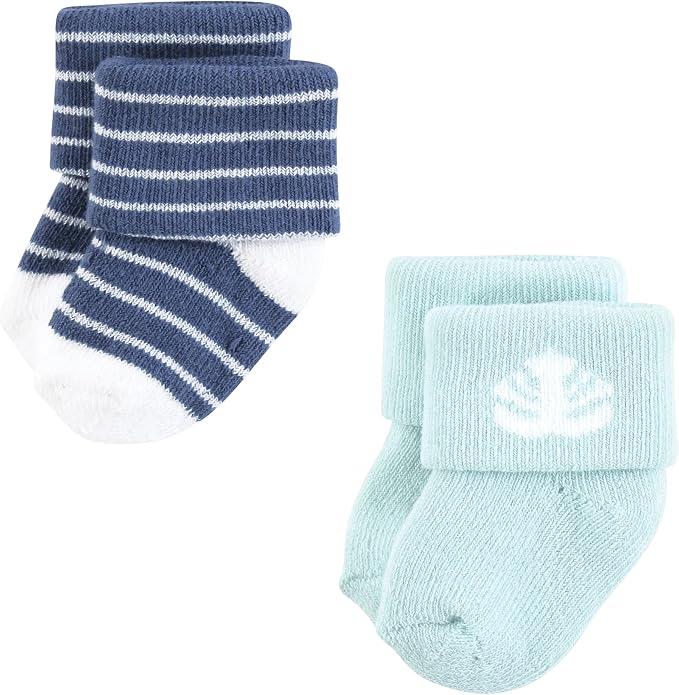 Hudson Baby Baby 8-pack Cotton Rich Newborn and Terry Socks - Image 5