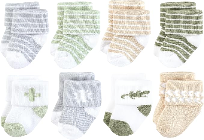 Hudson Baby Baby 8-pack Cotton Rich Newborn and Terry Socks by HudsonBaby