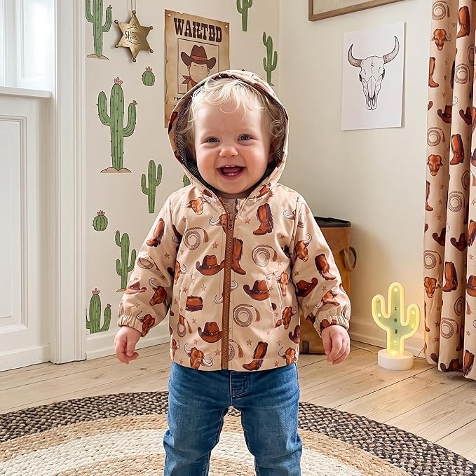 Toddler Baby Boy Windbreaker Jacket Camo Zipper Hooded Rain Coat - Image 4