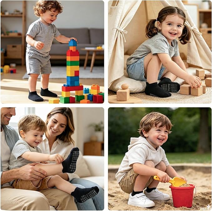 Non-Slip Baby Cotton Ankle Socks - Image 2