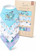 Copper Pearl Baby Bibs 4 Pack, Printed Bandana Drool Bibs by CopperPearl