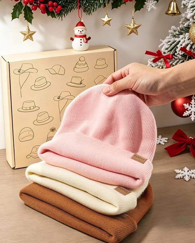 Baby Beanie Toddler Infant Winter Hats kids Warm Knit Caps - Image 7