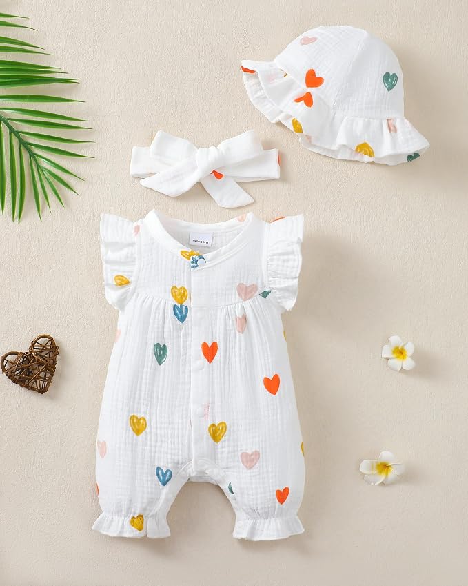 Newborn Baby Girl Clothes Outfits One-Piece Romper Preemie-18Month | Cute Baby - Image 2