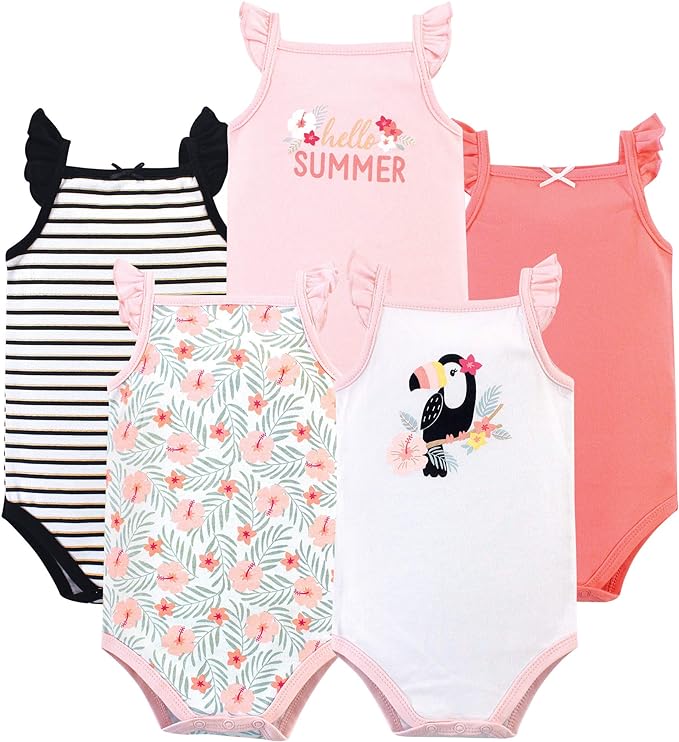 Hudson Baby Unisex Baby Cotton Sleeveless Bodysuits by HudsonBaby