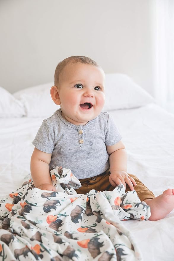 Copper Pearl Swaddle Blankets for Newborns | Soft Stretchy Receiving Blankets - Image 8