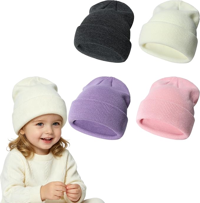 Toddler Winter Hat Baby Kid Beanies Boys Hats Knit Winter Caps Infant Girls | 4 by UrbanVirgin