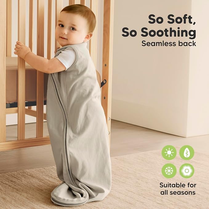 2-Pack Organic Baby Sleep Sacks, 100% Cotton 0.5TOG - Image 4