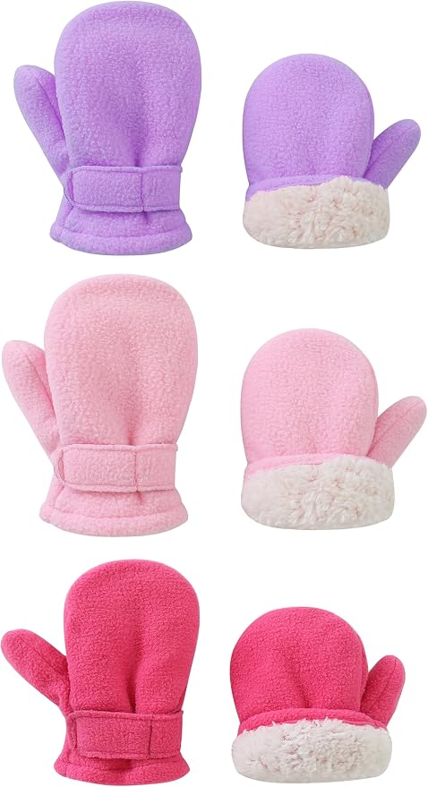 YMYDYFC 3Pack Baby Toddler Mittens Boy&Girl Winter Gloves Kids Warm Mittens by YMYDYFC