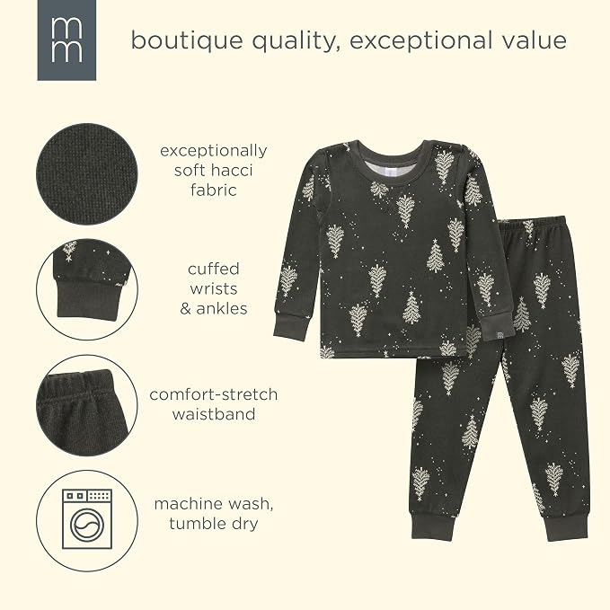 Modern Moments by Gerber Baby Holiday 2 Piece Tight Fitting Pajamas - Image 7