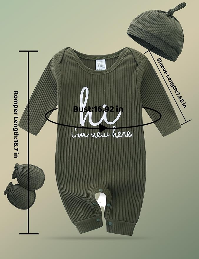 Babymine Newborn Coming Home Outfit Unisex Baby Clothes - Image 7