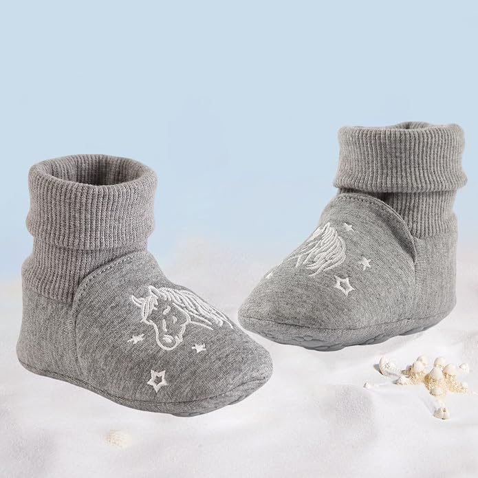 Newborn Infant Baby Cotton Booties Non-Slip Sole - Image 6