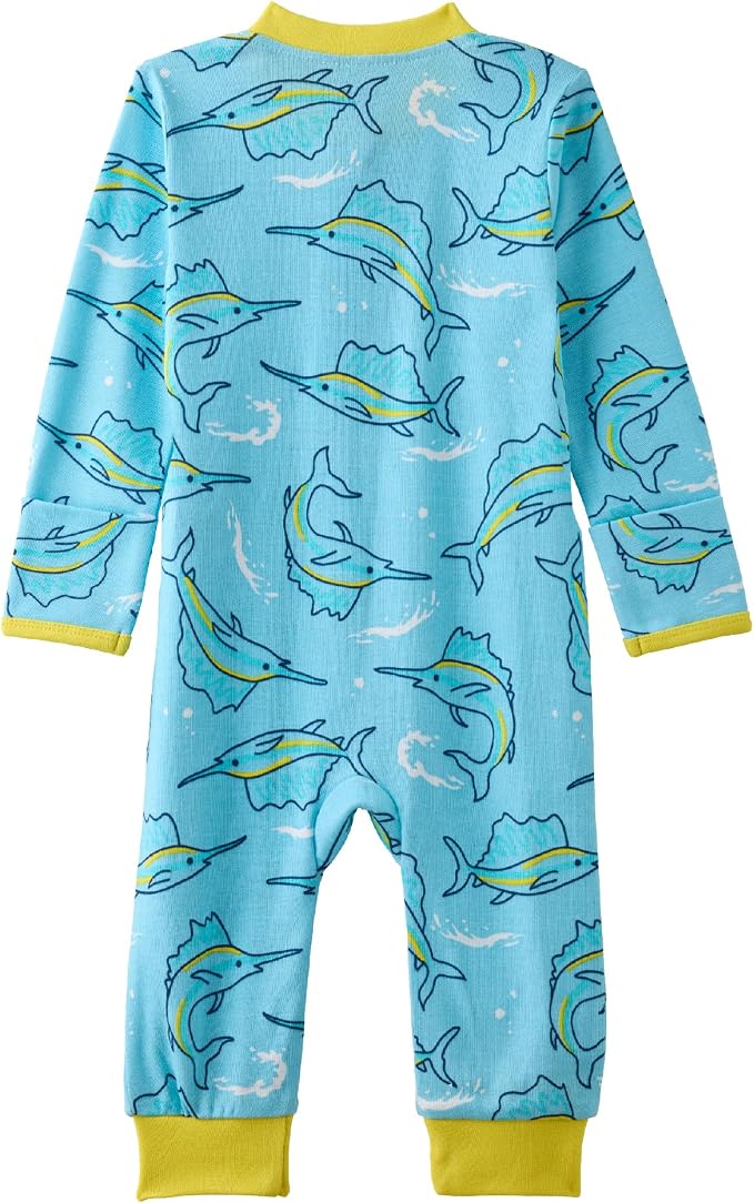 Butterblu Shadow Sleep & Play 100% Cotton Footless Two Way Zip Front PJs - Image 3