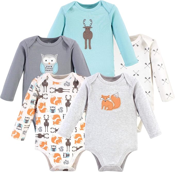 Hudson Baby Unisex Baby Cotton Bodysuits - Image 2