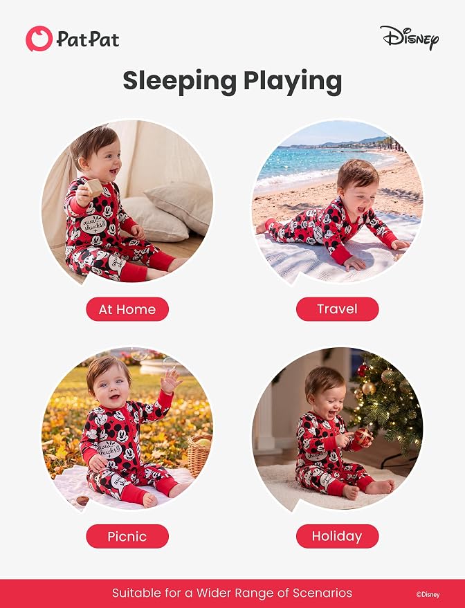 Disney Baby Viscose Made from Bamboo 2-Way Zipper Footie Outfit NB to Inf - Image 7