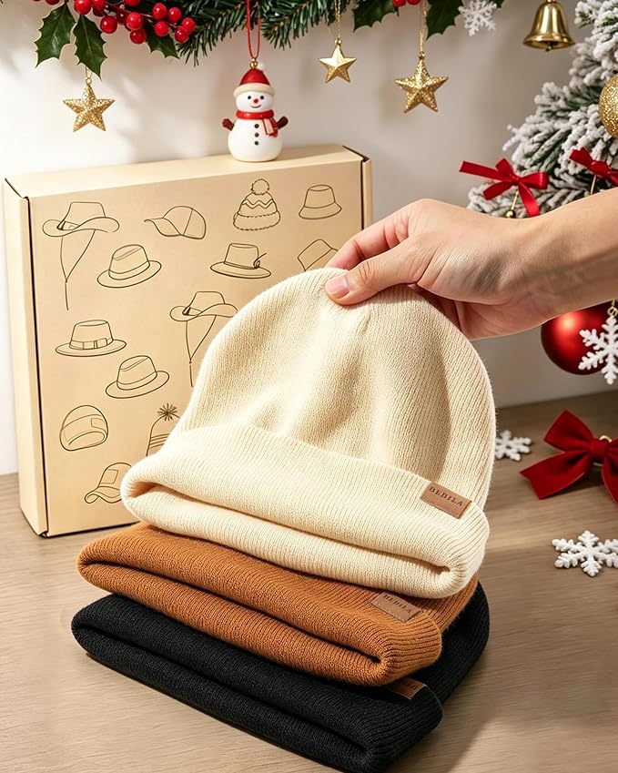 Baby Beanie Toddler Infant Winter Hats kids Warm Knit Caps - Image 7