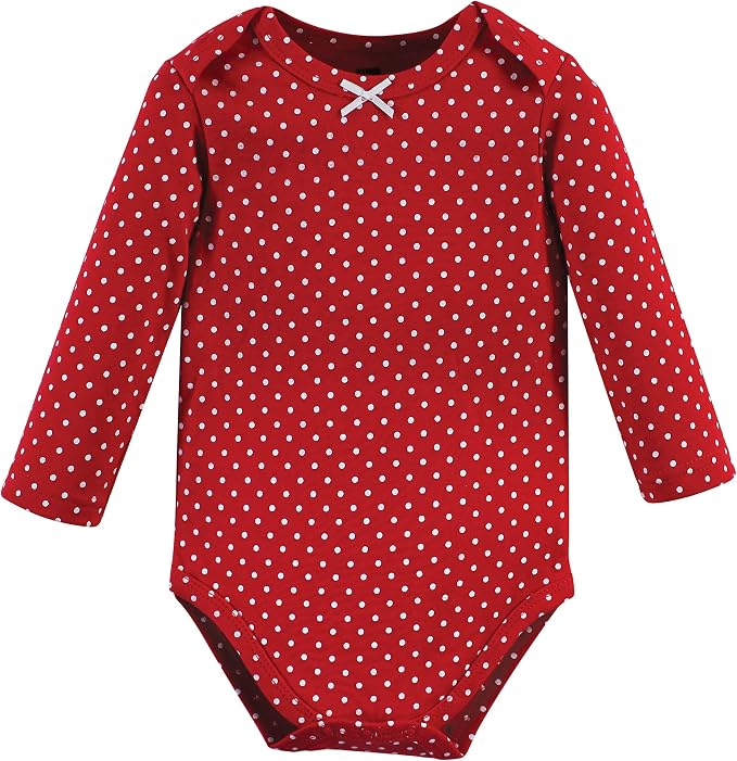 Hudson Baby Baby Girls' Cotton Long-sleeve Bodysuits 3-pack - Image 4