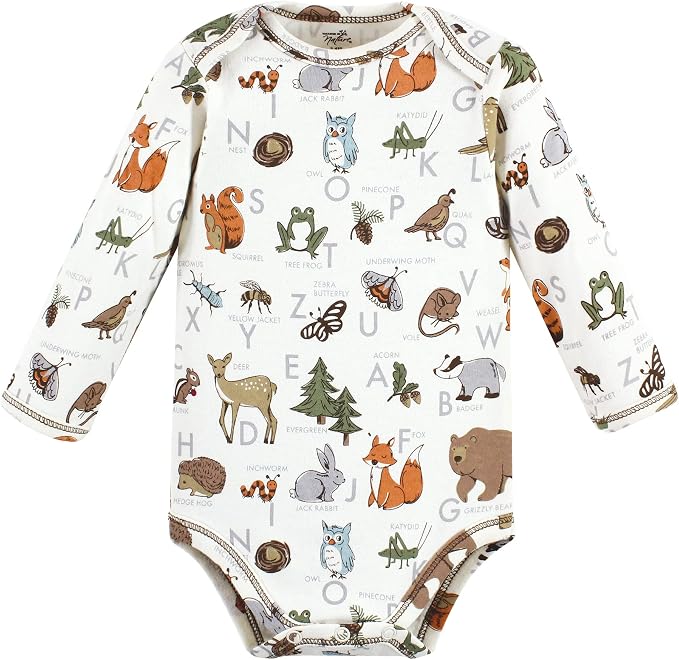 Touched by Nature Unisex Baby Organic Cotton Long-Sleeve Bodysuits - Image 4