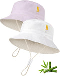 Baby Sun Hat for Toddler Kids Bamboo Rayon Bucket Hat Summer Beach Sun by HONGTEYA