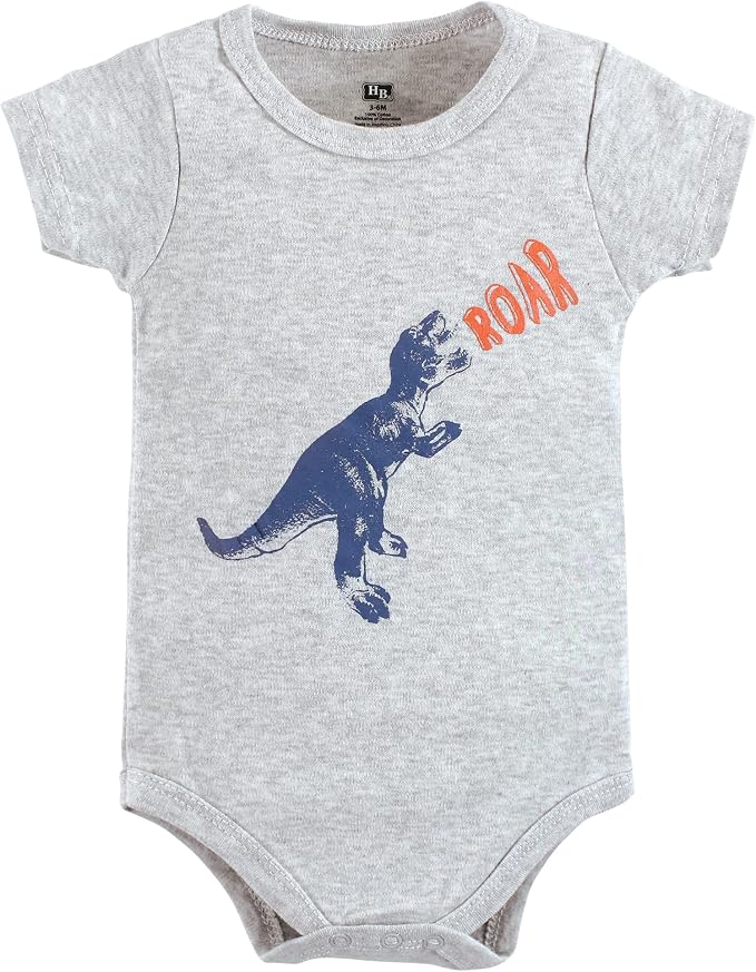 Hudson Baby Unisex Baby Cotton Bodysuit, Shorts and Shoe Set - Image 3