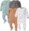 Gerber Baby Boys' 4 Pack Sleep 'N Play Footie by Gerber