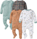 Gerber Baby Boys' 4 Pack Sleep 'N Play Footie by Gerber