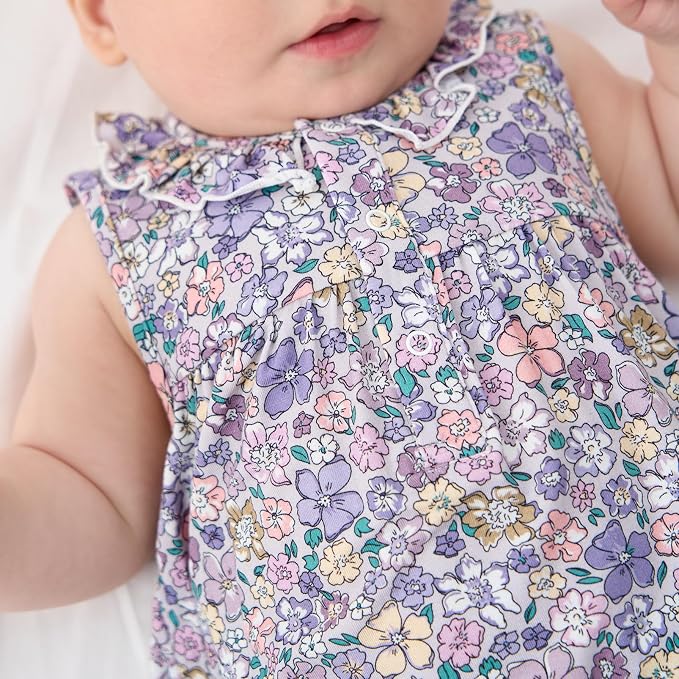 pureborn Baby Girls Boys Bodysuit One-Piece Romper 0-24 Months - Image 4